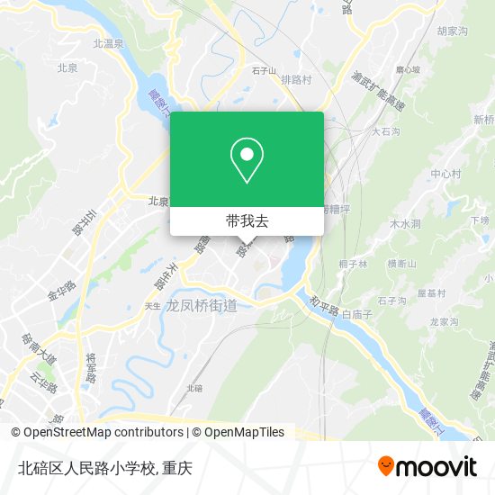 北碚区人民路小学校地图