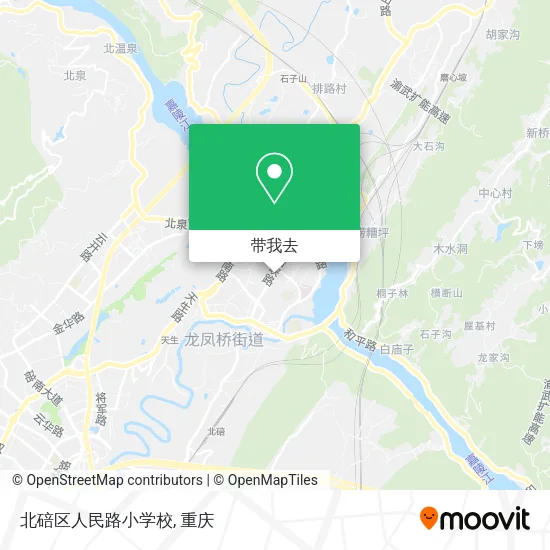 北碚区人民路小学校地图