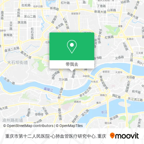 重庆市第十二人民医院-心肺血管医疗研究中心地图