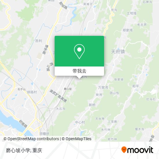 磨心坡小学地图