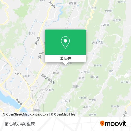 磨心坡小学地图