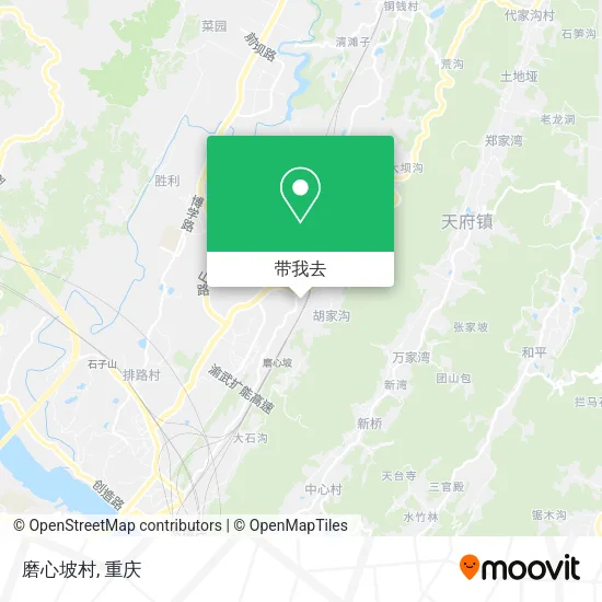 磨心坡村地图