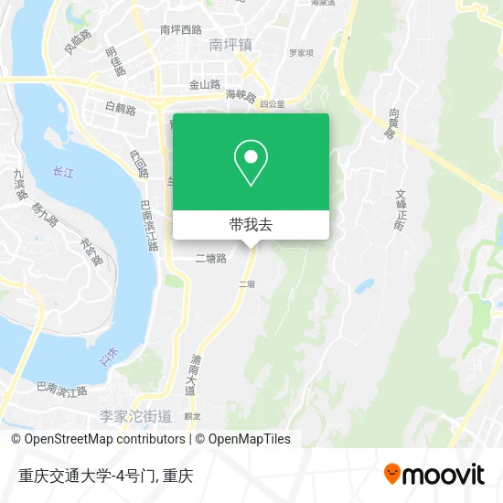 重庆交通大学-4号门地图