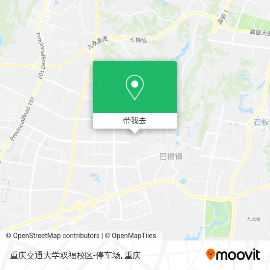 重庆交通大学双福校区-停车场地图