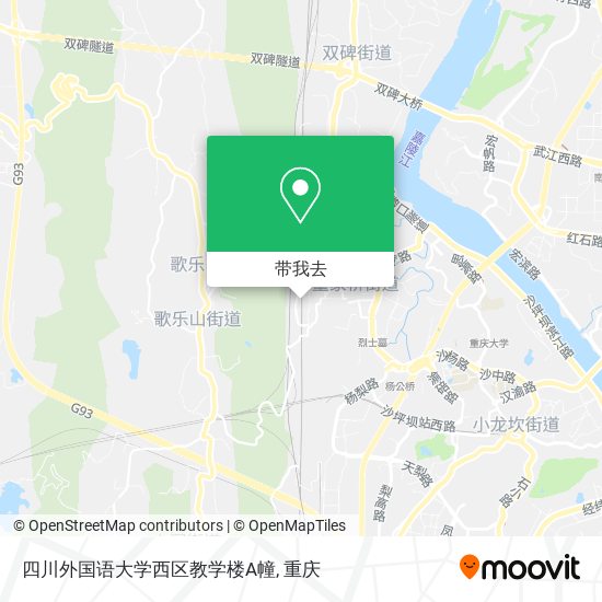 四川外国语大学西区教学楼A幢地图