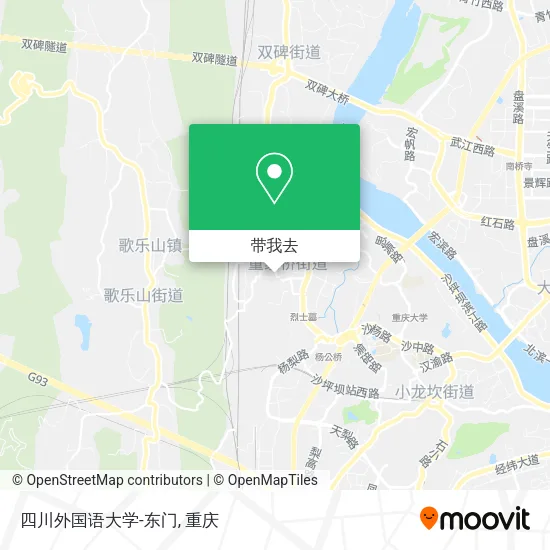 四川外国语大学-东门地图