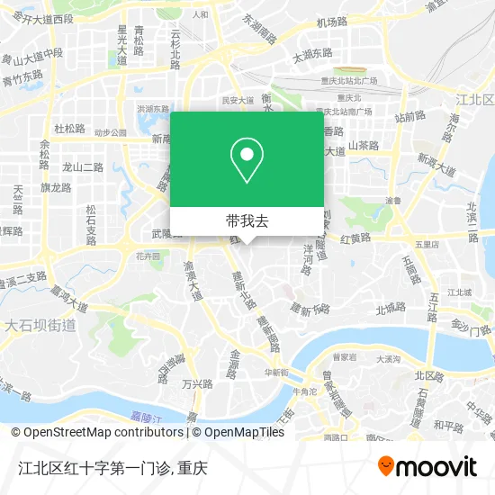 江北区红十字第一门诊地图
