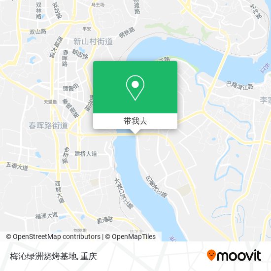 梅沁绿洲烧烤基地地图