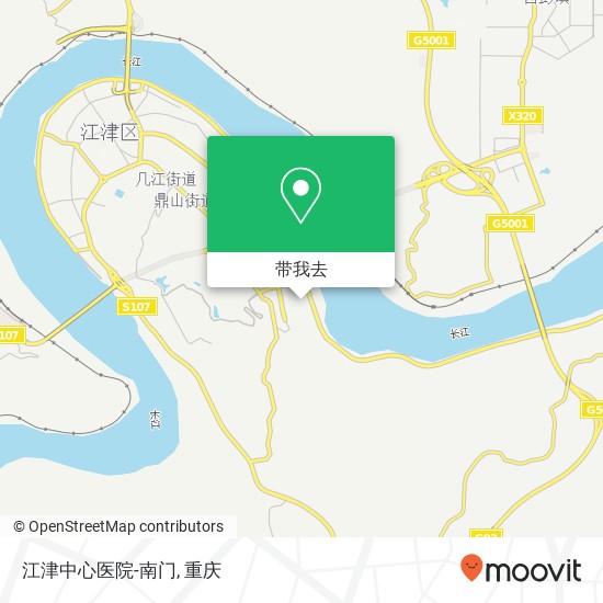 江津中心医院-南门地图