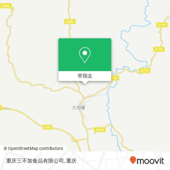 重庆三不加食品有限公司地图