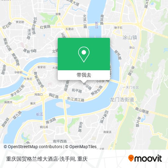 重庆国贸格兰维大酒店-洗手间地图