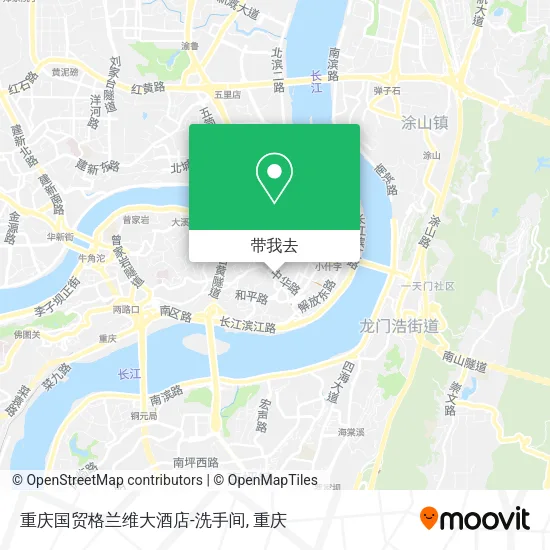 重庆国贸格兰维大酒店-洗手间地图