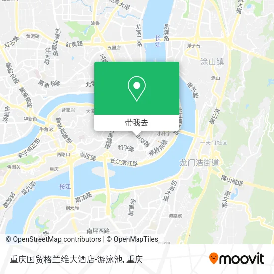 重庆国贸格兰维大酒店-游泳池地图