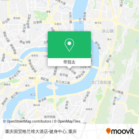 重庆国贸格兰维大酒店-健身中心地图