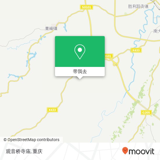 观音桥寺庙地图