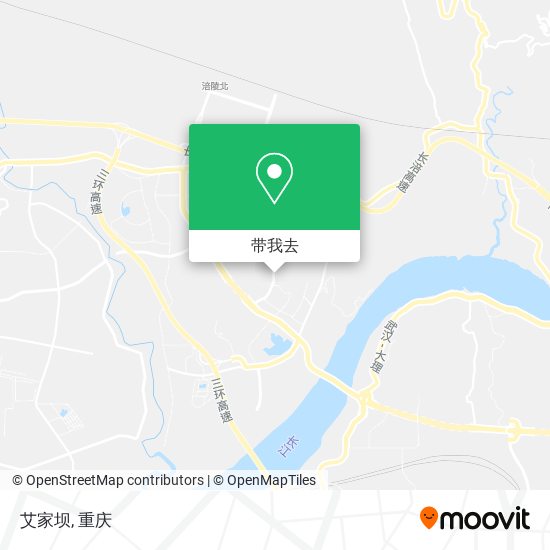 艾家坝地图