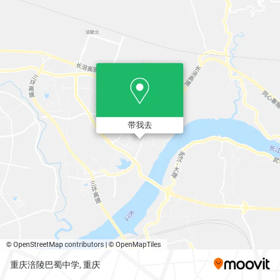 重庆涪陵巴蜀中学地图