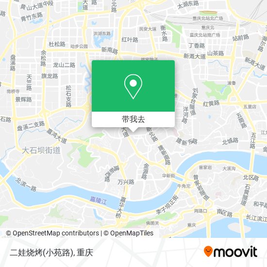 二娃烧烤(小苑路)地图