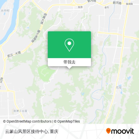 云篆山风景区接待中心地图