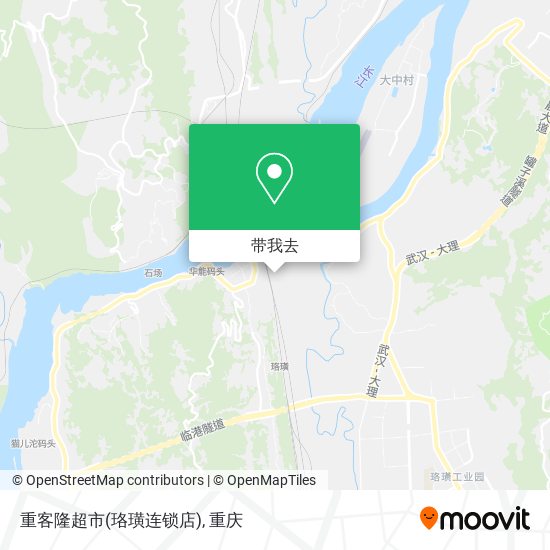 重客隆超市(珞璜连锁店)地图