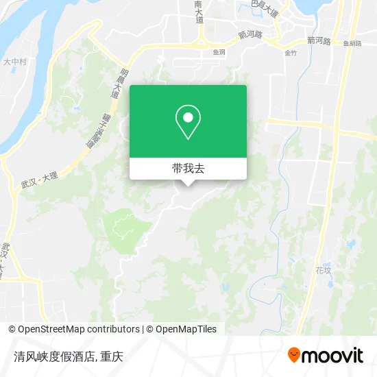 清风峡度假酒店地图