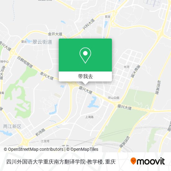 四川外国语大学重庆南方翻译学院-教学楼地图