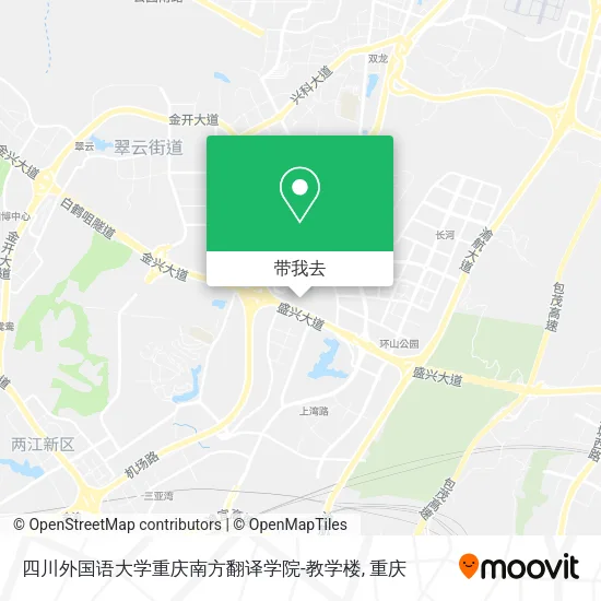 四川外国语大学重庆南方翻译学院-教学楼地图