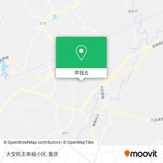 大安民主幸福小区地图