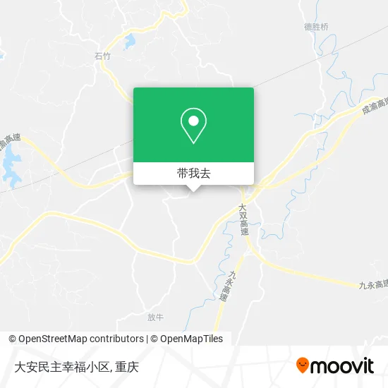 大安民主幸福小区地图