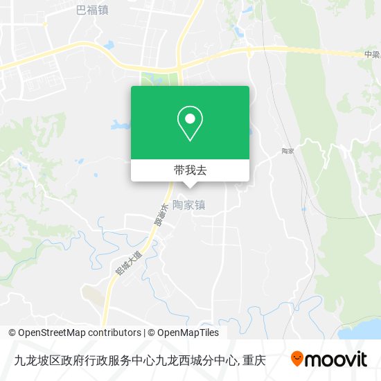 九龙坡区政府行政服务中心九龙西城分中心地图
