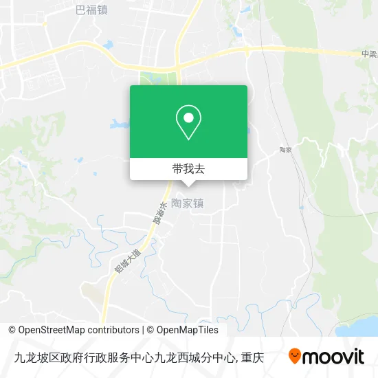 九龙坡区政府行政服务中心九龙西城分中心地图