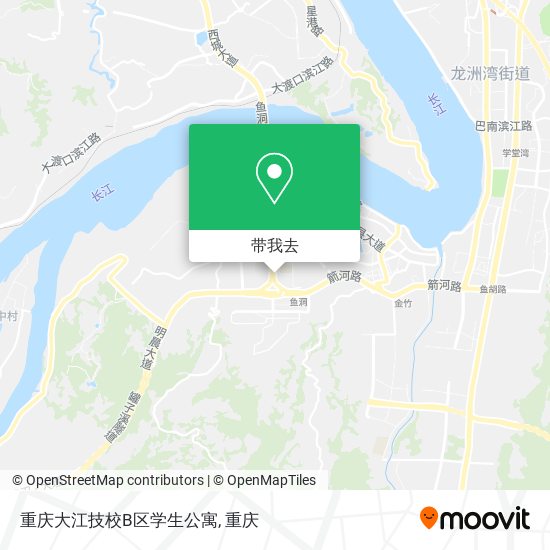 重庆大江技校B区学生公寓地图