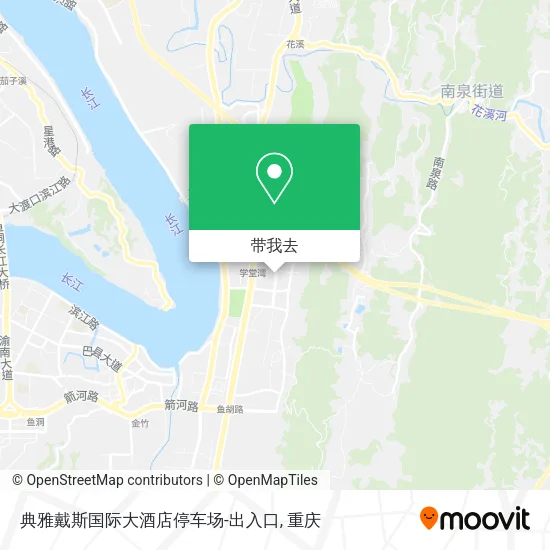 典雅戴斯国际大酒店停车场-出入口地图