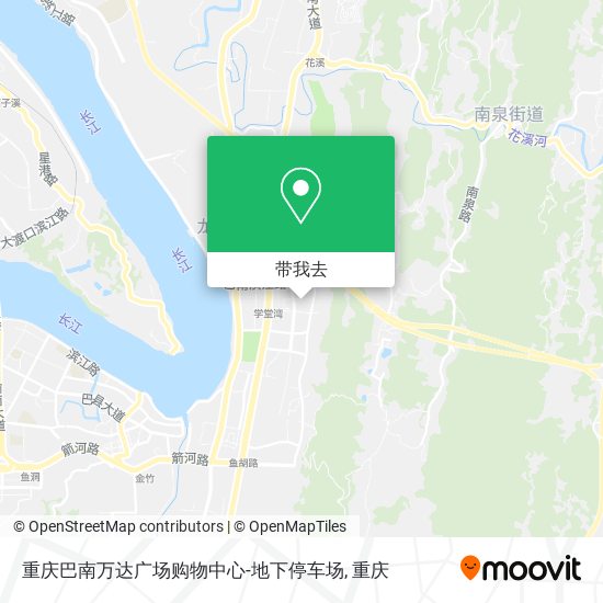 重庆巴南万达广场购物中心-地下停车场地图