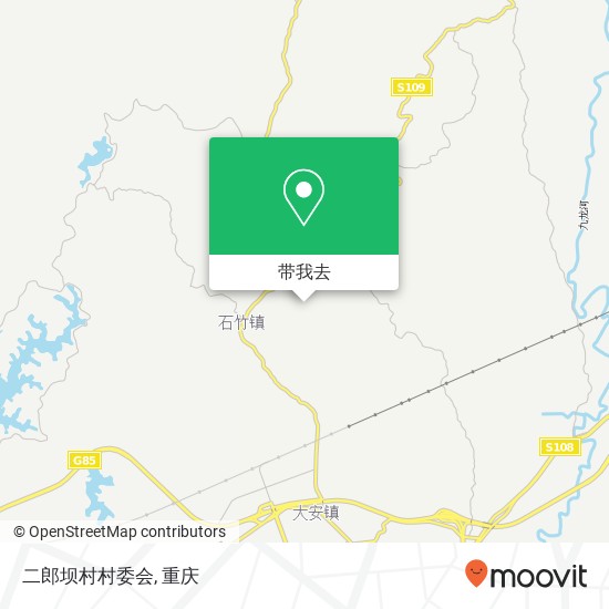 二郎坝村村委会地图