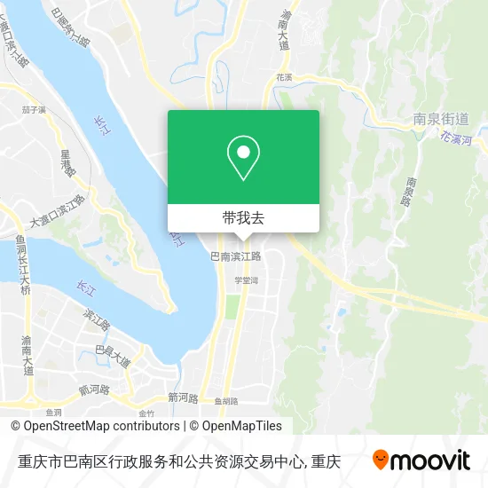 重庆市巴南区行政服务和公共资源交易中心地图