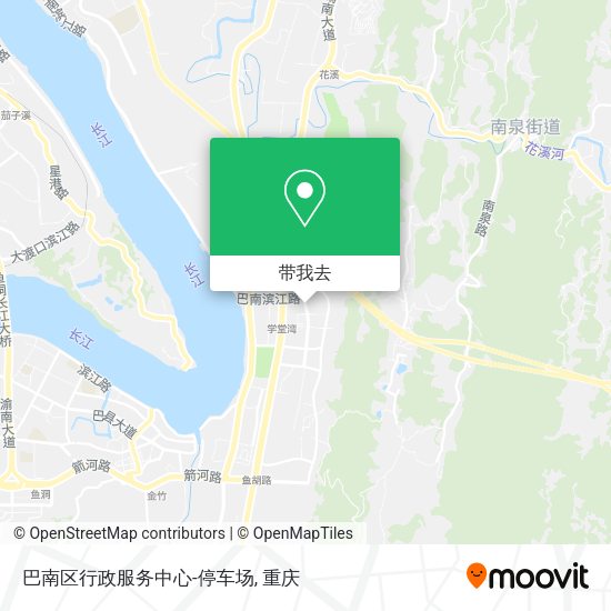 巴南区行政服务中心-停车场地图