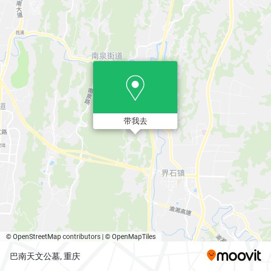 巴南天文公墓地图
