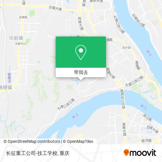长征重工公司-技工学校地图
