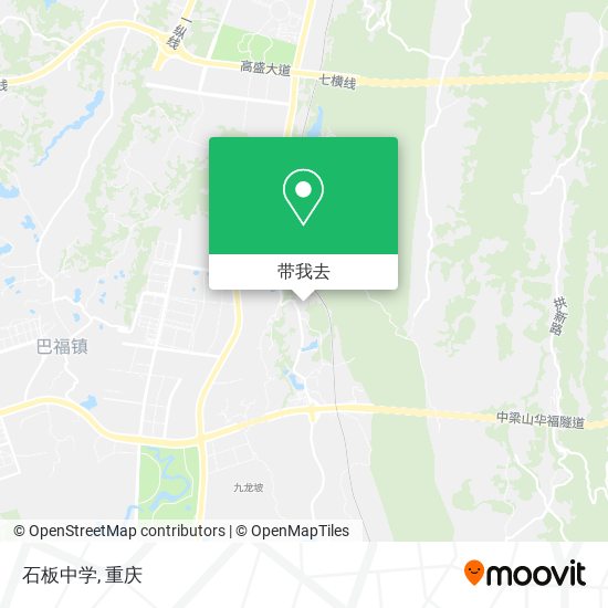石板中学地图