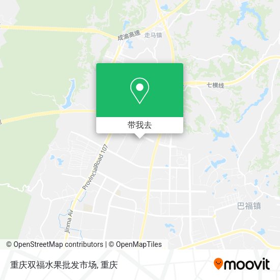 重庆双福水果批发市场地图