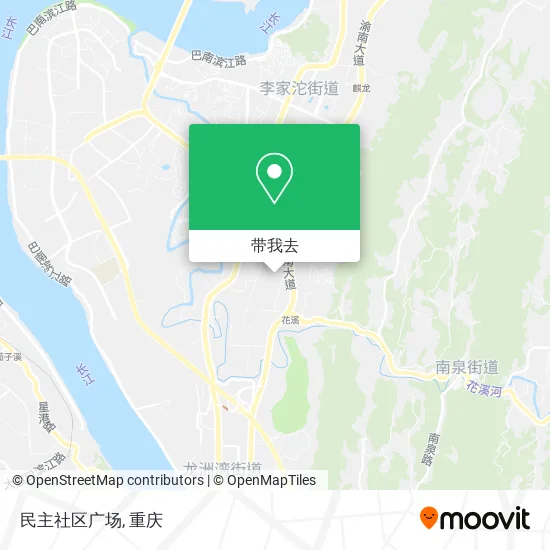 民主社区广场地图