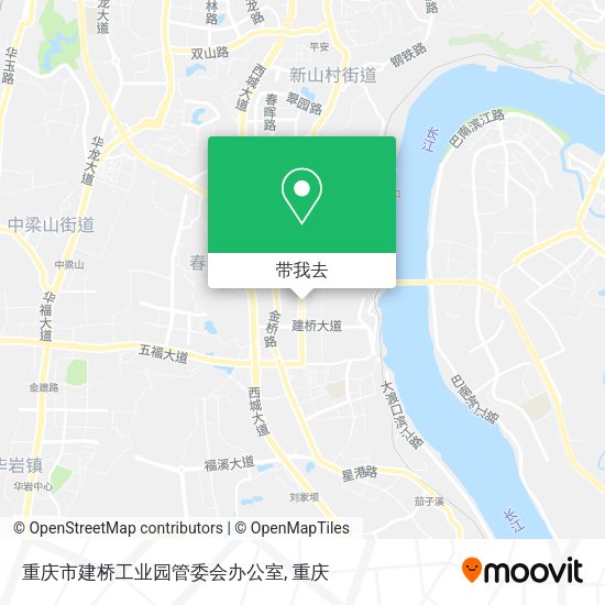重庆市建桥工业园管委会办公室地图