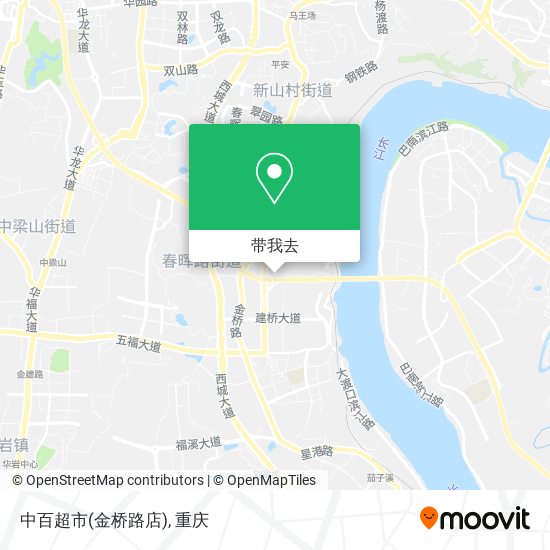 中百超市(金桥路店)地图