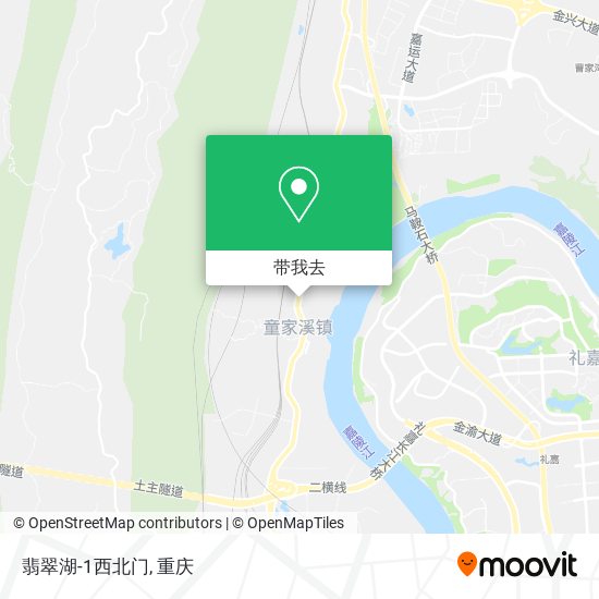 翡翠湖-1西北门地图