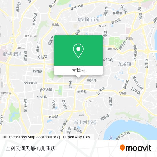 金科云湖天都-1期地图