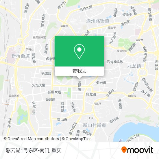 彩云湖1号东区-南门地图