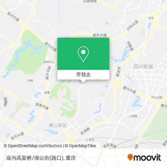 庙沟高架桥/湖云街(路口)地图