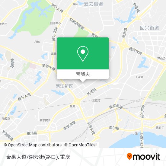 金果大道/湖云街(路口)地图