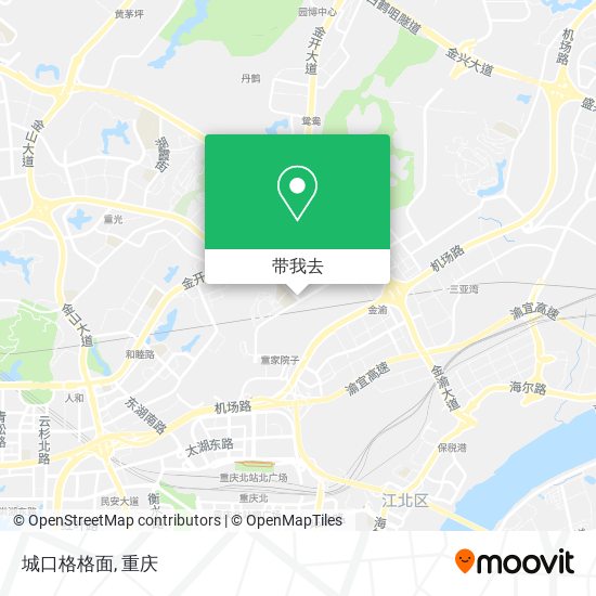 城口格格面地图
